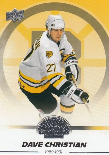 řadová karta DAVE CHRISTIAN 23-24 UD Boston Bruins Centennial číslo 31